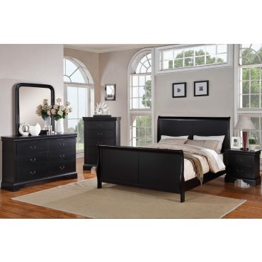 Traditional Style Sleigh Bed P 9230