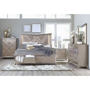 Treviso Storage Bed With LED Lights