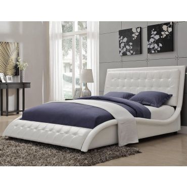 Talya Modern Platform Leather Bed