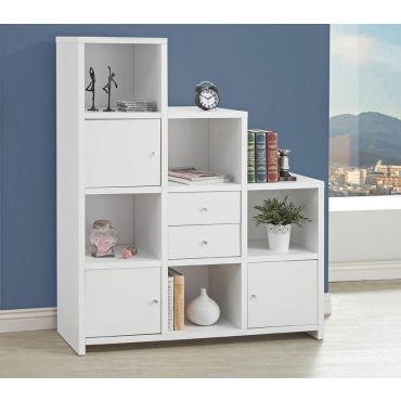 Valora White Display Bookcase Shelf