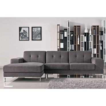 Vanda Modern Fabric L Shape Sofa