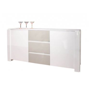 Vanguard Server Cabinet White High Glossy Finish