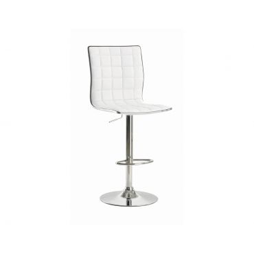 Varik White Leather Barstool Set of 2