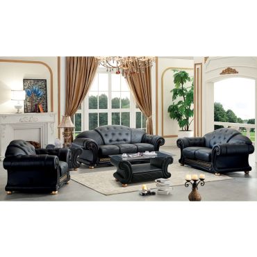 Noci Black Leather Classic Sofa,Noci Black Leather Chair,Noci Tufted Black Leather Sofa,Noci Black Leather Love Seat,Noci Sofa Back Side,Noci Black Leather Sofa