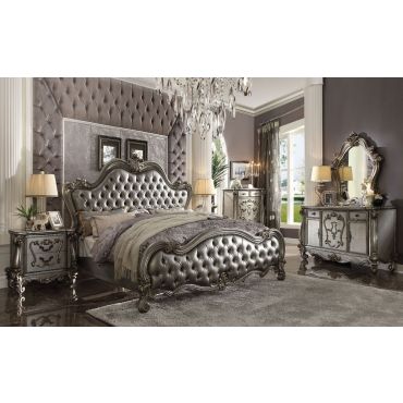 Versal Platinum Finish Bedroom Furniture