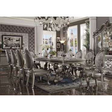 Versal Platinum Formal Dining Table Set