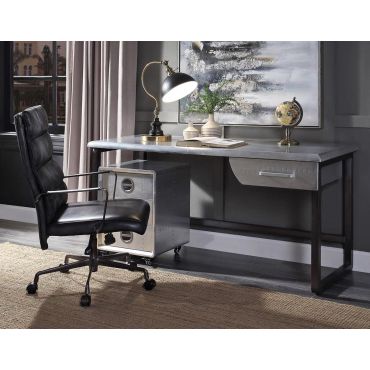 Vincenzo Aluminum Industrial Office Desk