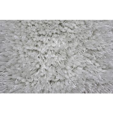 Shag Visco Hand Tufted White Rug