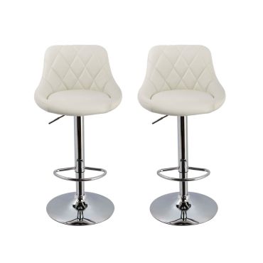 Waffle Modern Leather Bar Stool