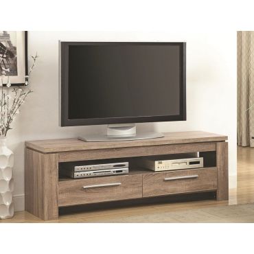 Enola Weathered Brown Finish TV Stand