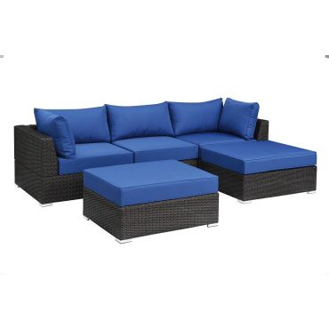 Wallins 5-Piece Modular Outdoor Sectional