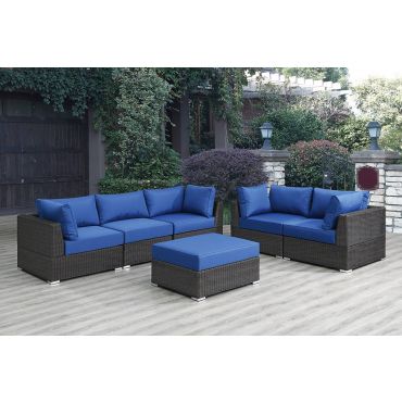 Wallins Outdoor Sofa Set With Ottoman