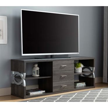 Wally Rustic Grey Finish TV Console