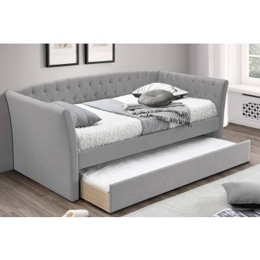 Watson Tufted Fabric Daybed With Trundle