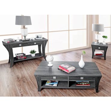Wendon Storage Coffee Table Rustic Gray