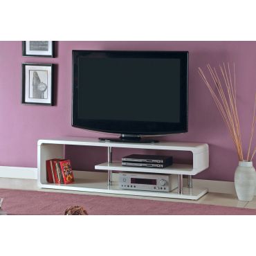 Amsdam White Lacquer Modern TV Stand