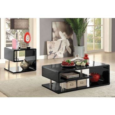 Willi Coffee Table Black Lacquer Finish