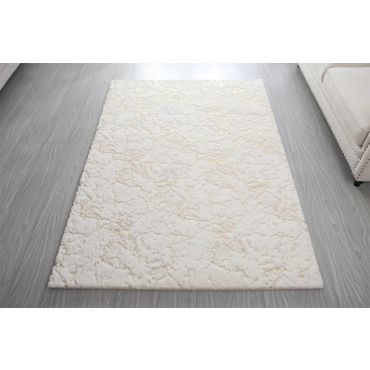 Wisteria Scattered White With Gold Rug