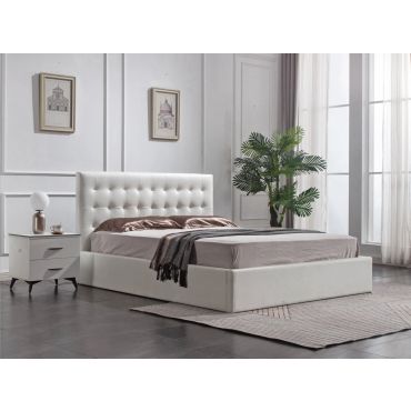 Wyatt White Bed With Lift Storage