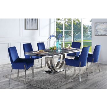 Zeta Marble Top Modern Dining Table