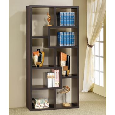 Zeus Cappuccino Bookcase Display