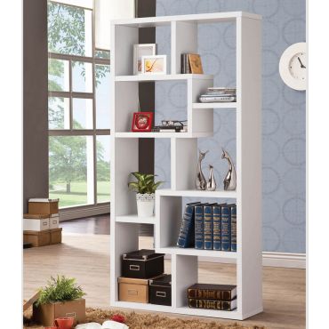 Zeus White Display Bookcase