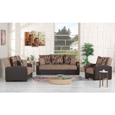 Zoya Sofa Bed Collection Brown Chenille