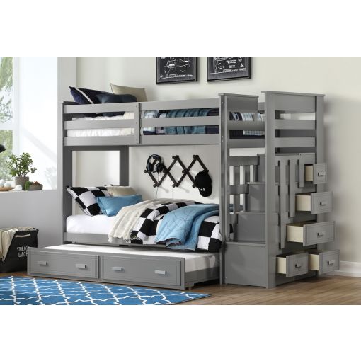 Allentown Storage Bunkbed With Trundle