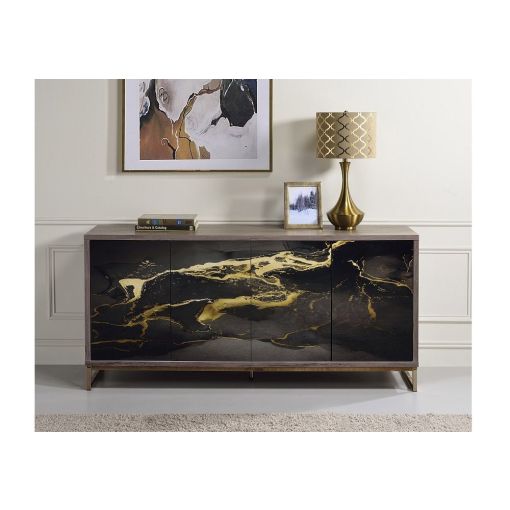 Charrot Marble Print Design Sideboard