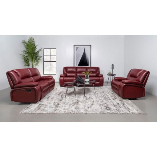 Clifford Red Leather Recliner Sofa Set