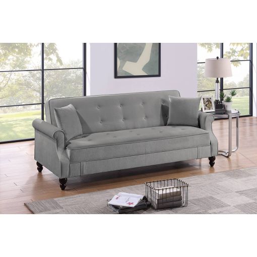 Conall Grey Sofa Bed With Storage