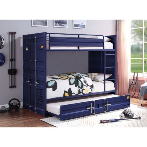 Container Blue Bunkbed Industrial Style