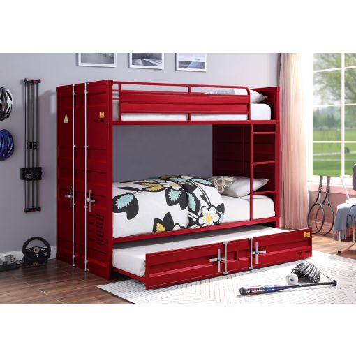 Container Red Bunkbed Industrial Style