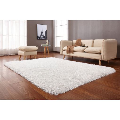 Crystal Shag White Area Rug