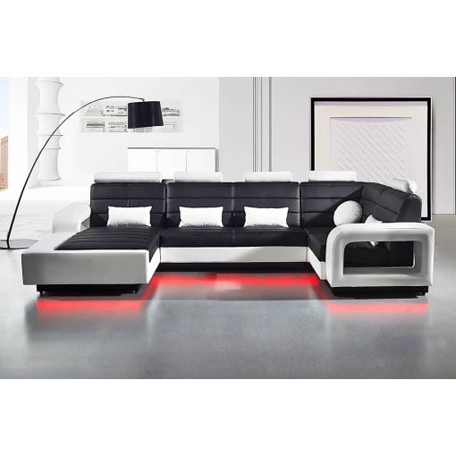 Emmett Leather Modern Sectional Set