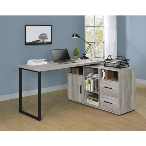 Esser L Shape Desk Rustic Grey