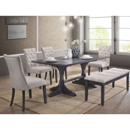 Gena Mid-Century Modern Dining Table Set