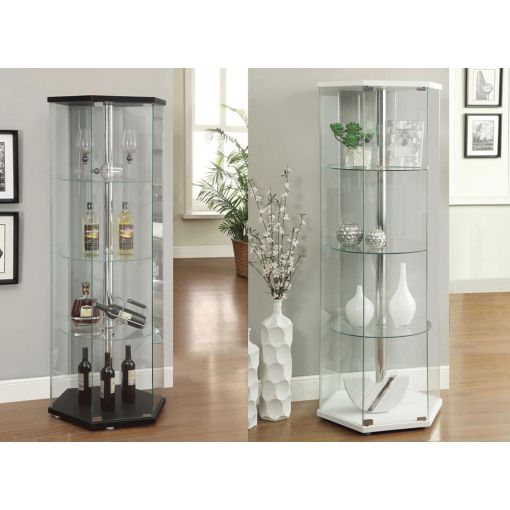 Indigo Modern Glass Curio