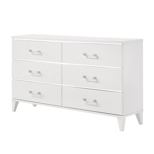 Jasper White Lacquer Finish Dresser