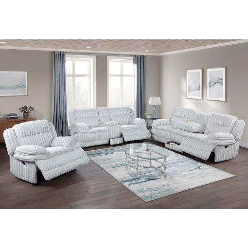 Jimenes Recliner Sofa With Drop Down Table
