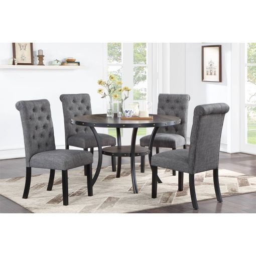 Joly 5-Piece Round Dining Table Set