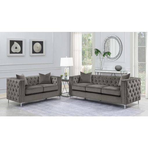 Kaiden Tufted Velvet Sofa Set