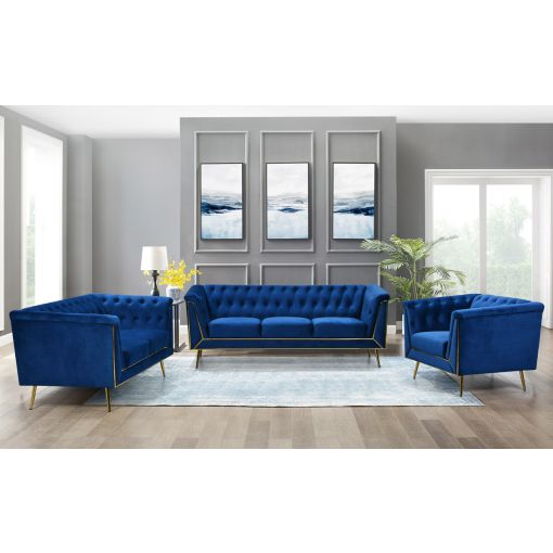 Kander Chesterfield Style Sofa Set
