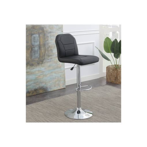 Lindon Black Modern Barstools (Set of 2)