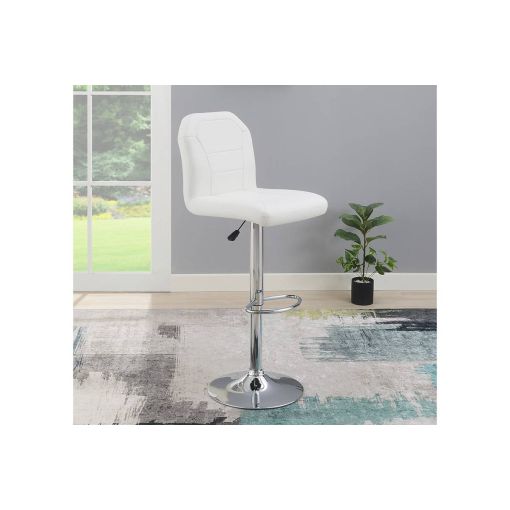 Lindon Modern White Barstools (Set of 2)