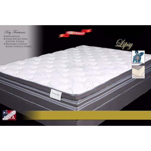 Lipsy Foam Encased Euro Pillow Top Mattress