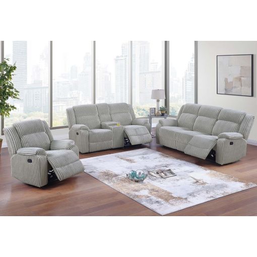 Ludovik Ash Corduroy Recliner Sofa