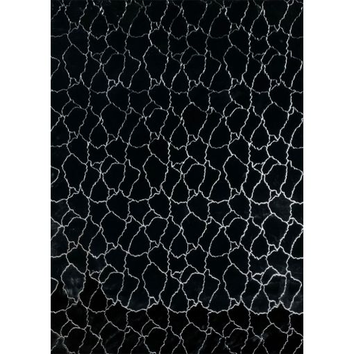 Metallic Area Rug Black Marble