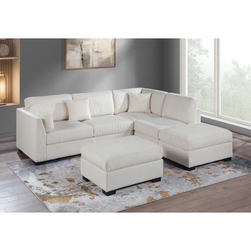 Miley Reversible Sectional With Ottoman
