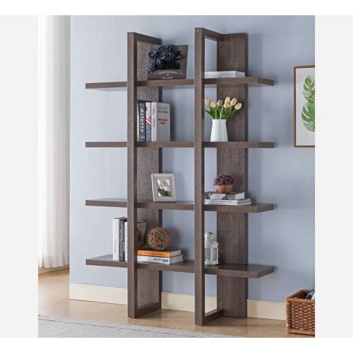 Miranda Walnut Finish Bookcase